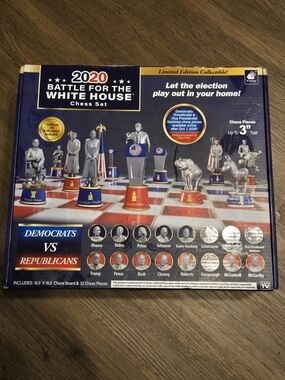 2020 Battle for the White House Collector Chess Set - Blue & Red